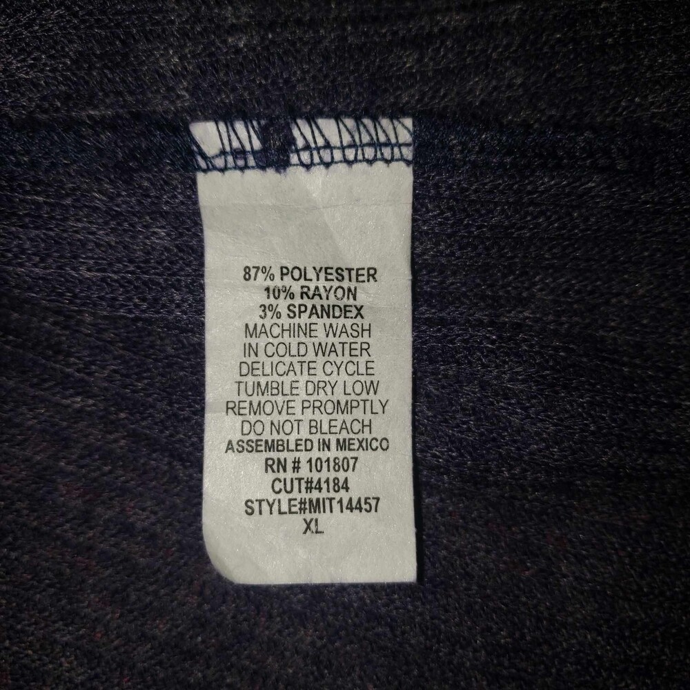 EMI & JOE Blue Open Front Waterfall Cardigan Size XL - Picture 4 of 5